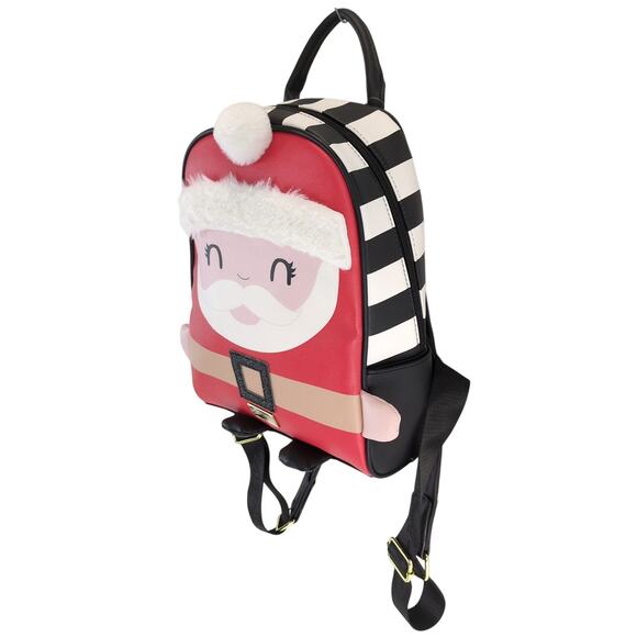 NWT Luv Betsey Johnson Santa Claus Mini Backpack Bag $88 MSRP Vegan Leather - Picture 3 of 11